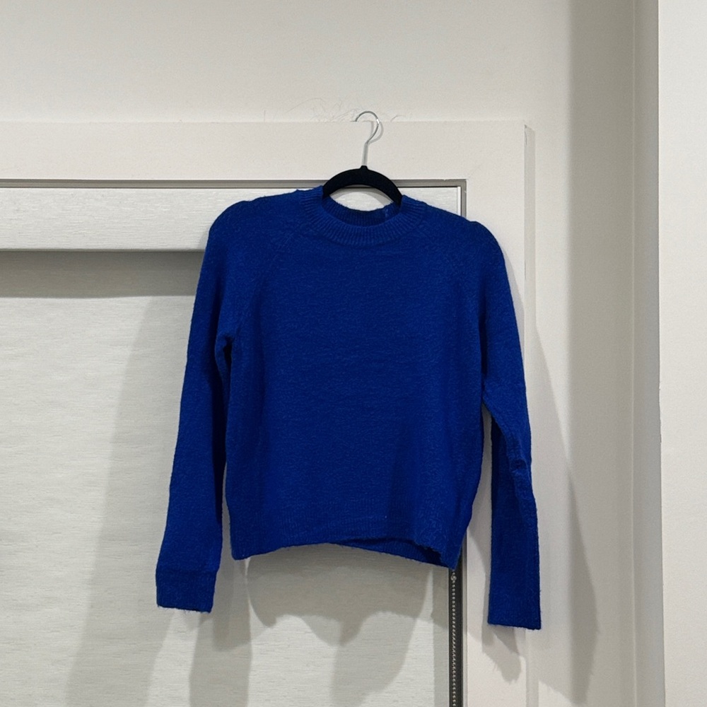 Stradivarius Blue Crew Neck Sweater